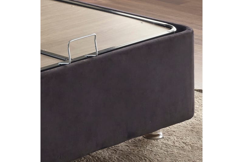 Endulanie Sengeramme med Sengegavl Singel 120x200 cm - Svart - Møbler - Senger - Komplett sengepakke