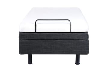 Enkelsäng Beliani Duke Beige-Svart Grey - Møbler - Senger - Enkeltsenger