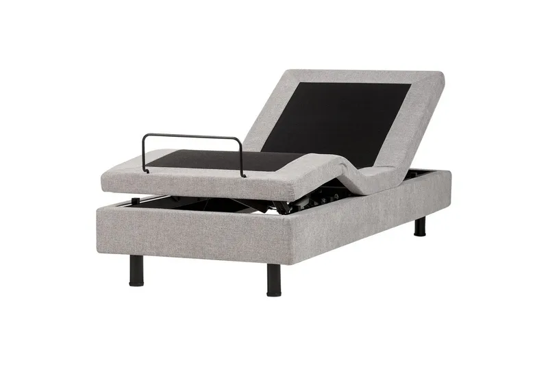 Enkelsäng Beliani Duke II Beige-Svart, 80x200 cm Grey, undefined