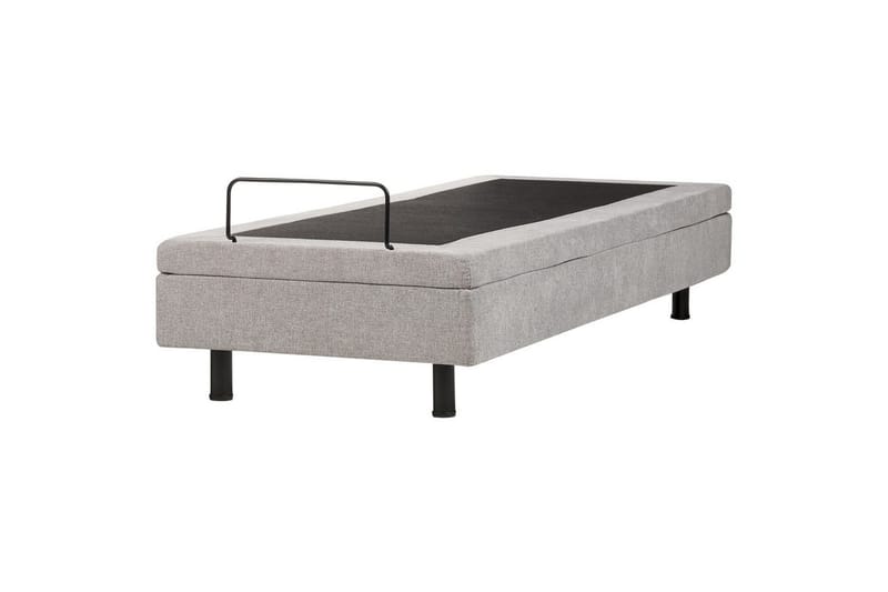 Enkelsäng Beliani Duke II Beige-Svart, 80x200 cm Grey - Møbler - Senger - Enkeltsenger