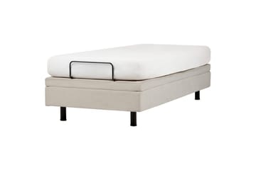 Enkelsäng Beliani Duke II Ljusbeige, 90x200 cm Beige - Møbler - Senger - Enkeltsenger