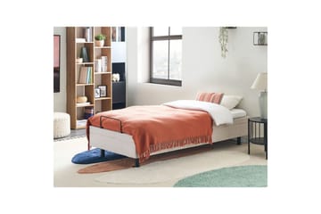 Enkelsäng Beliani Duke II Ljusbeige, 90x200 cm Beige - Møbler - Senger - Enkeltsenger