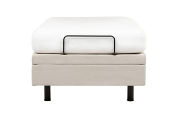 Enkelsäng Beliani Duke II Ljusbeige, 90x200 cm Beige - Møbler - Senger - Enkeltsenger