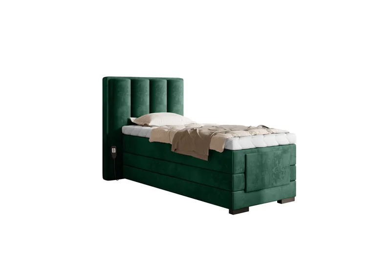Banti Justerbar Kontinentalseng 90x200 cm, Grønn