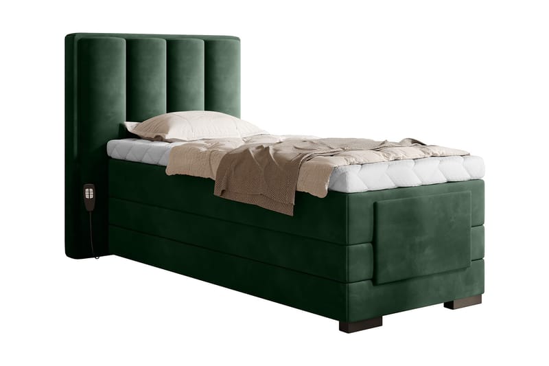 Banti Justerbar Kontinentalseng 90x200 cm, Grønn