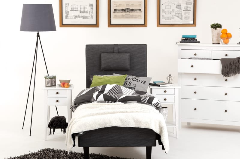 Prime Rammeseng 80x200 Ancona - Grå - Møbler - Senger - Rammeseng