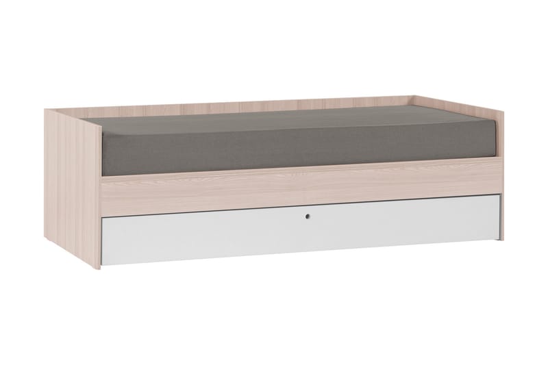 Spot Bed med Oppbevaring 90x200 cm Tre / Natur / Hvit - VOX - Møbler - Senger - Rammeseng