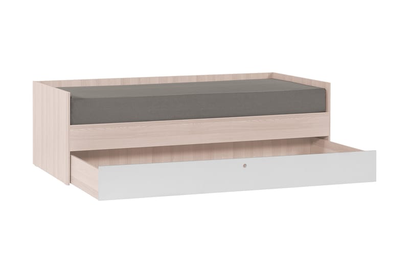 Spot Bed med Oppbevaring 90x200 cm Tre / Natur / Hvit - VOX - Møbler - Senger - Rammeseng