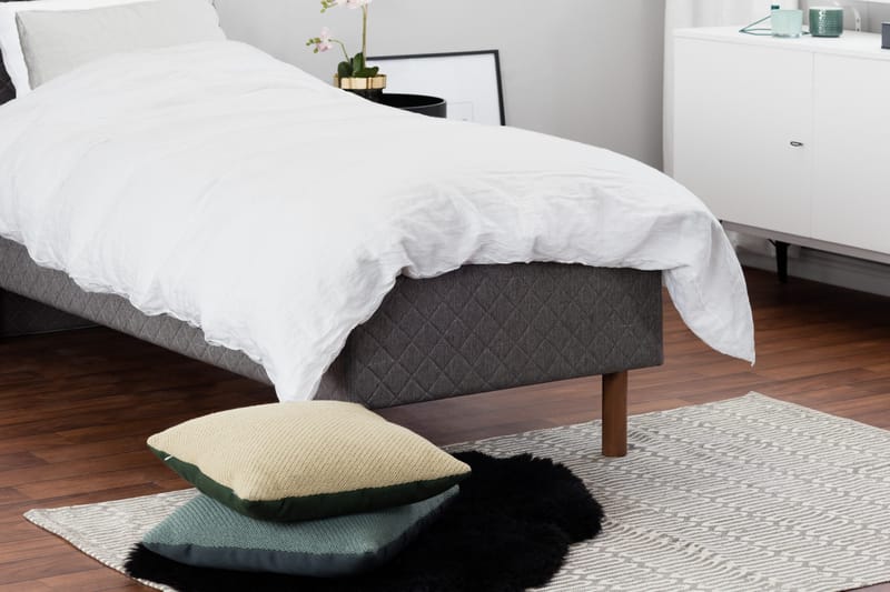 Sundborn Rammeseng 80x200 Grå - Lateks - Møbler - Senger - Enkeltsenger