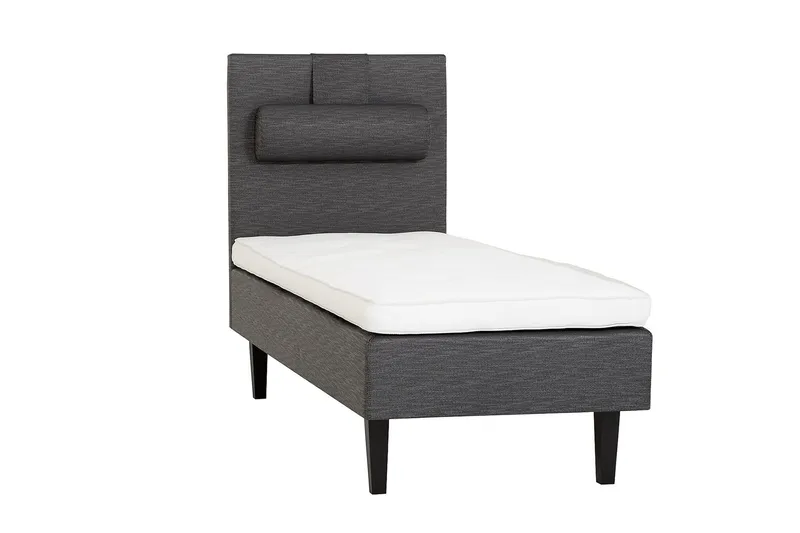 Viken Bas Rammeseng 80X200Cm, Grå, Ben Valnøtt