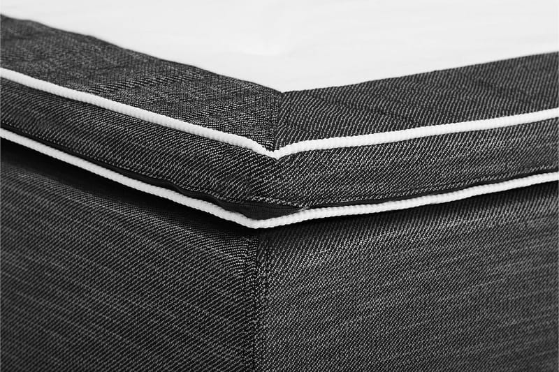 Viken Bas Rammeseng 80X200Cm - Grå, Konisk Eikeben - Møbler - Senger - Enkeltsenger