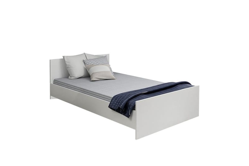 Enkeltsengramme Fruitland Sengestamme Hvit - 125 x 72 x 204 cm - Møbler - Senger - Sengeramme & sengestamme