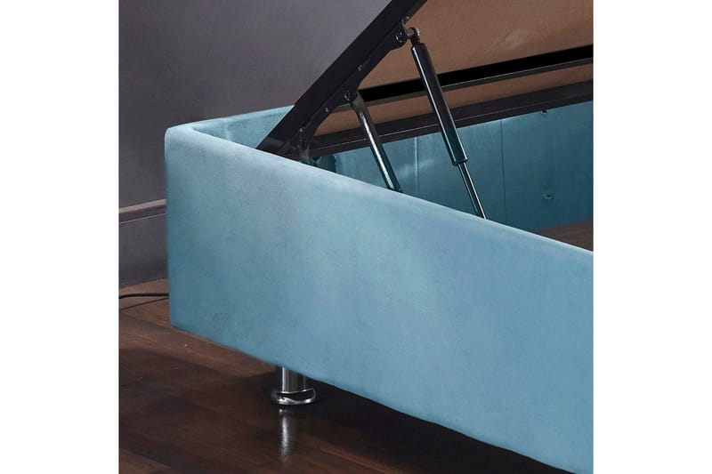 Enkeltsengunderdel Koselig enkel lyseblå - 100 x 200 cm - Møbler - Senger - Sengeramme & sengestamme