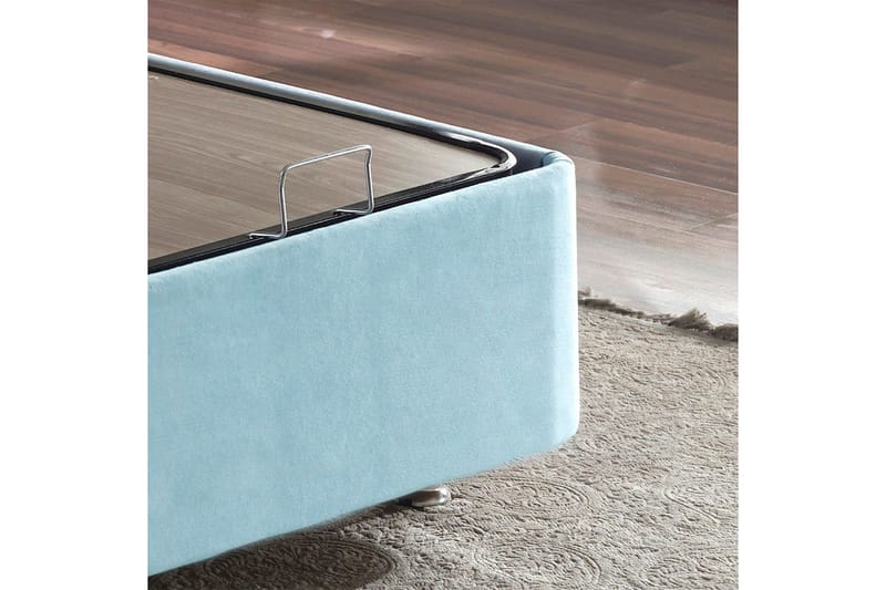 Enkeltsengunderdel Koselig enkel lyseblå - 100 x 200 cm - Møbler - Senger - Sengeramme & sengestamme
