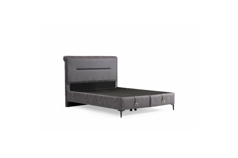 Enkeltsengunderdel og Hodegjerde Matbar Mørk Grå - 100 x 38 x 200 cm - Møbler - Senger - Sengeramme & sengestamme