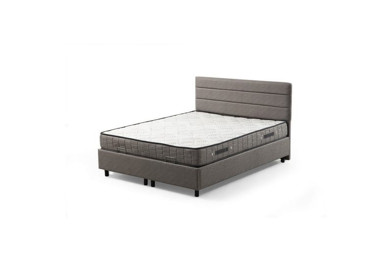Enkeltsengunderdel og Hodegjerde Sonyi Lys Grå - 120 x 110 x 200 cm - Møbler - Senger - Rammeseng