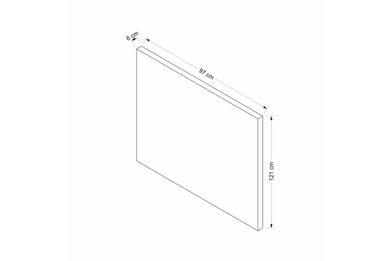Enkeltsengunderdel og Hodegjerde Sube Grå - 90 x 38 x 190 cm - Møbler - Senger - Rammeseng