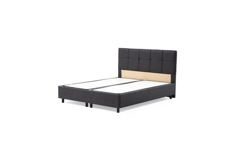 Enkeltsengunderdel og Hodegjerde Sudalmuni antrasitt - 120 x 110 x 200 cm - Møbler - Senger - Sengeramme & sengestamme