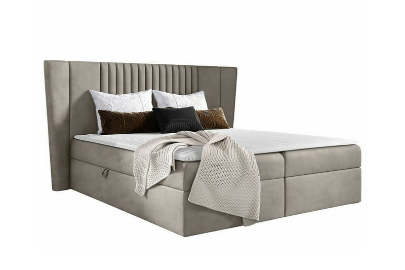 Boisdale Kontinentalseng 160x200 cm - Beige - Kontinentalsenger - Familieseng