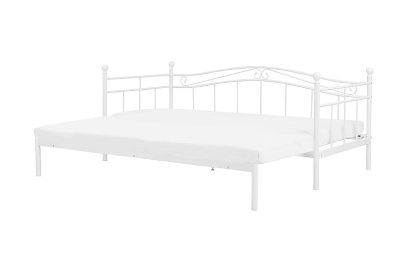 Lutebo Seng 160x200 cm - Hvit - Møbler - Senger - Familieseng