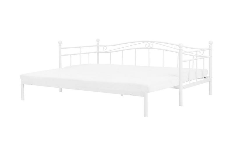 Lutebo Seng 160x200 cm - Hvit - Møbler - Senger - Familieseng