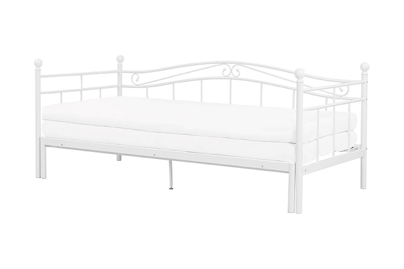 Lutebo Seng 160x200 cm - Hvit - Uttrekkbar seng - Familieseng