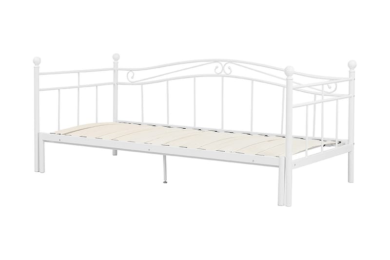 Lutebo Seng 160x200 cm - Hvit - Møbler - Senger - Familieseng