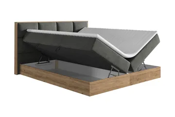 Oppbevaringsseng EUPHORIA 160x200 - Brun - Møbler - Senger - Familieseng
