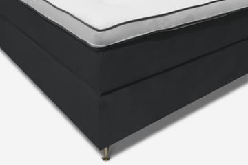 Finnigan Sengpakke Kontinentalseng 180x200 cm Fast - Svart - Møbler - Senger - Komplett sengepakke
