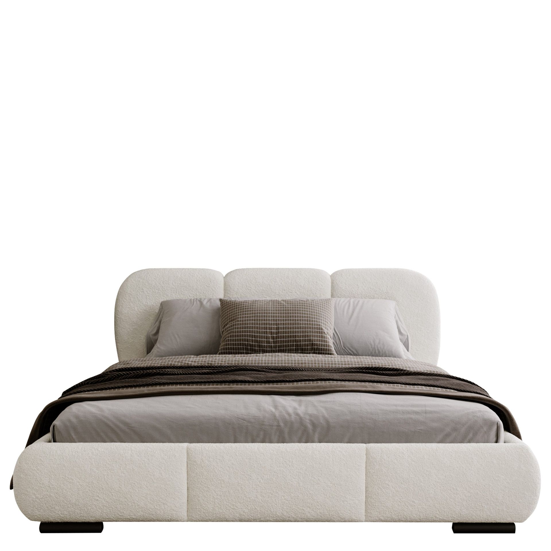 Fito sengeramme med oppbevaring 140x200 cm - beige