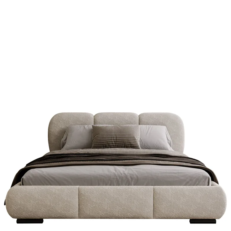 Fito sengeramme med oppbevaring 140x200 cm, beige