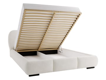 Fito sengeramme med oppbevaring 160x200 cm - beige - Møbler - Senger - Sengeramme & sengestamme