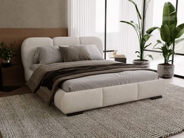 Fito sengeramme med oppbevaring 160x200 cm - beige - Møbler - Senger - Sengeramme & sengestamme