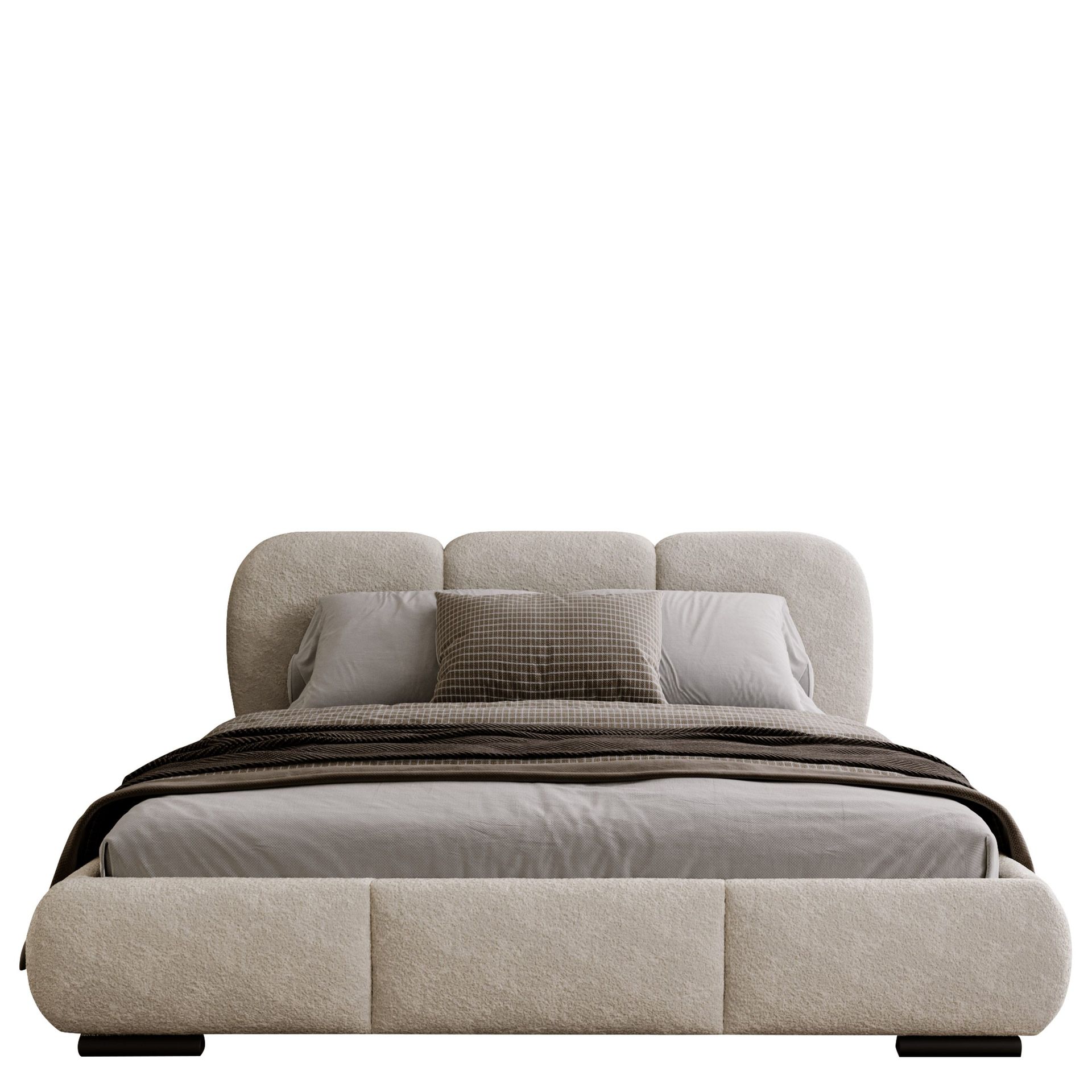Fito sengeramme med oppbevaring 160x200 cm - beige