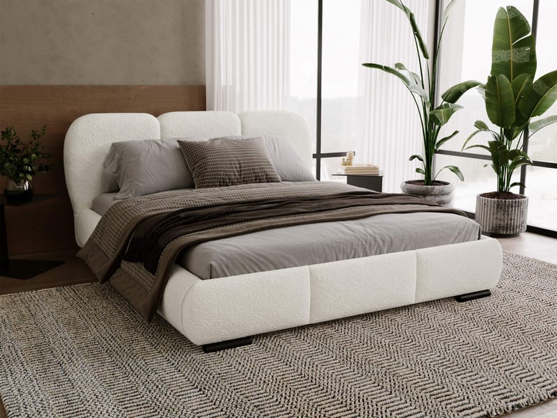 Fito sengeramme med oppbevaring 160x200 cm - beige - Møbler - Senger - Sengeramme & sengestamme