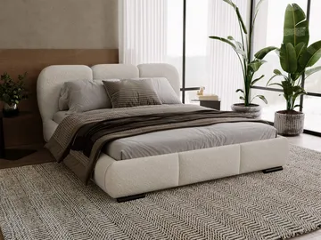 Fito sengeramme med oppbevaring 180x200 cm - beige - Møbler - Senger - Sengeramme & sengestamme