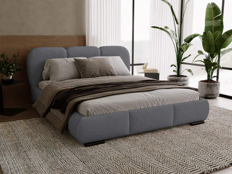 Fito sengeramme med oppbevaring 180x200 cm - grå - Møbler - Senger - Sengeramme & sengestamme