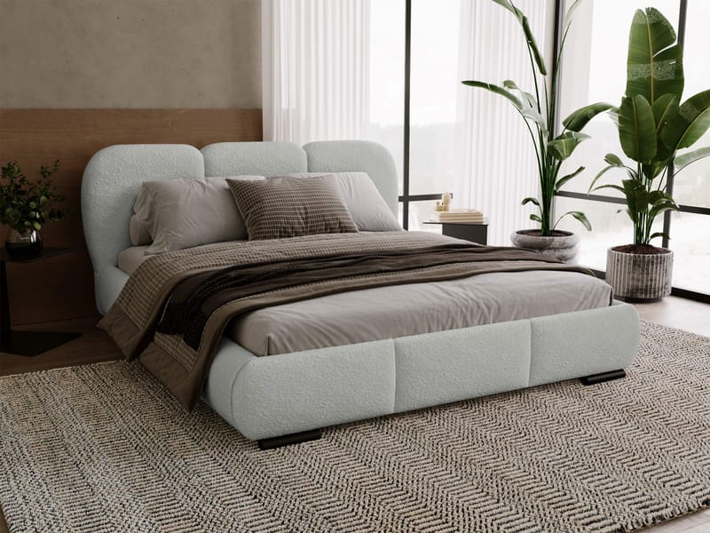 Fito sengeramme med oppbevaring 180x200 cm - grå - Møbler - Senger - Sengeramme & sengestamme