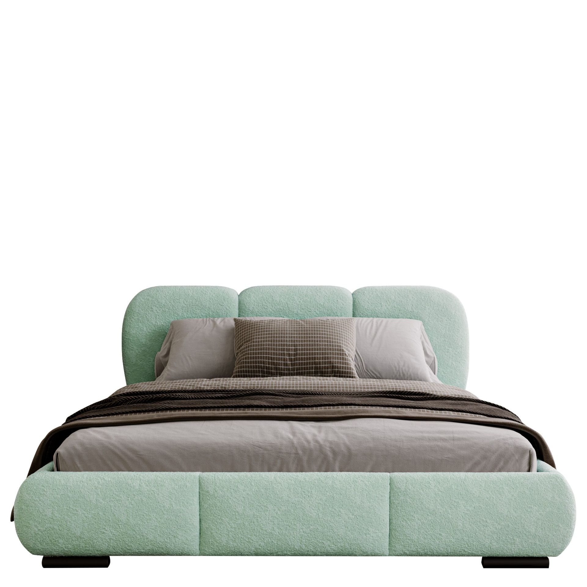 Fito sengeramme med oppbevaring 200x200 cm - mint