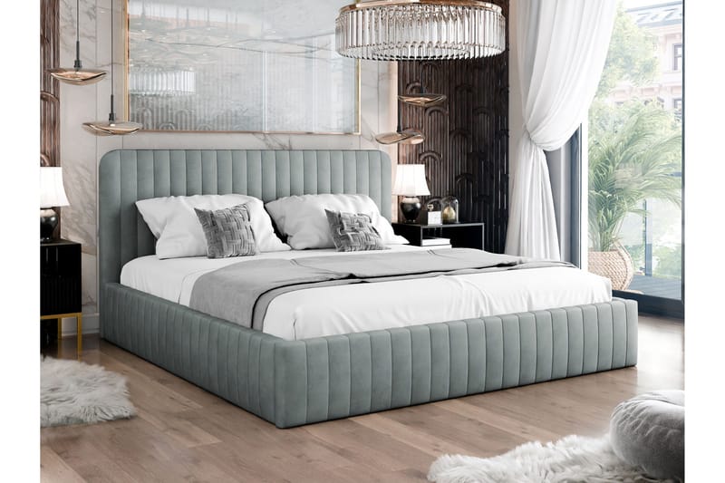 Flanna Sengeramme 140x200 cm - Lys grå - Møbler - Senger - Sengeramme & sengestamme