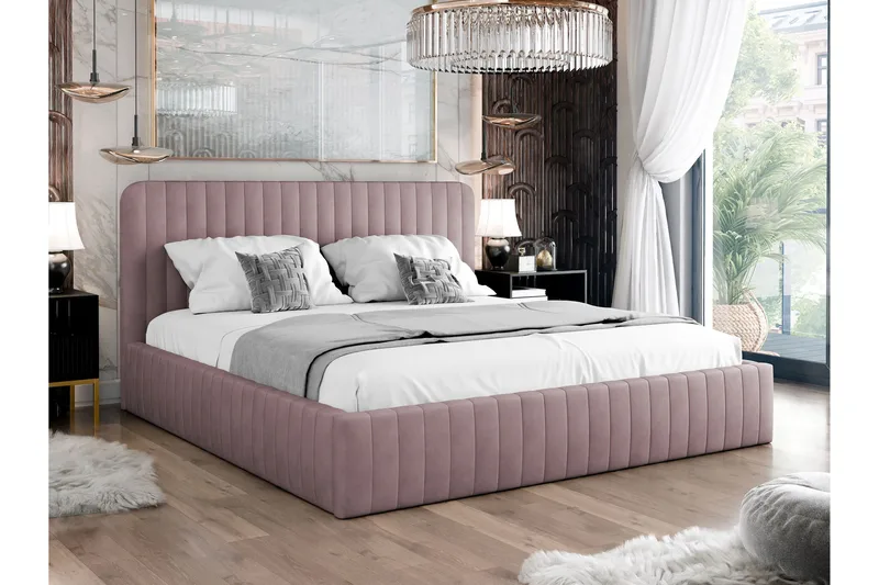 Flanna Sengeramme 140x200 cm - Rosa - Møbler - Senger - Sengeramme & sengestamme