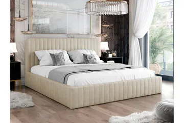 Flanna Sengeramme 160x200 cm - Beige - Møbler - Senger - Sengeramme & sengestamme