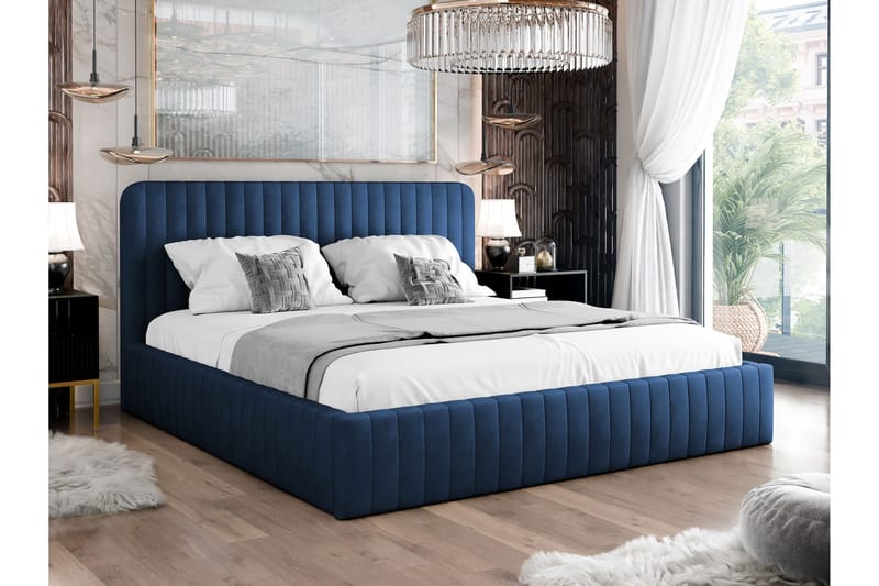 Flanna Sengeramme 160x200 cm - Blå - Møbler - Senger - Sengeramme & sengestamme