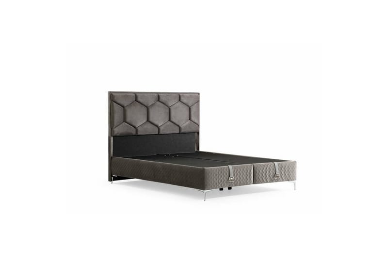 Flona Sengepakke Ramme Seng 180x200 cm - Kullgrå - Møbler - Senger - Komplett sengepakke