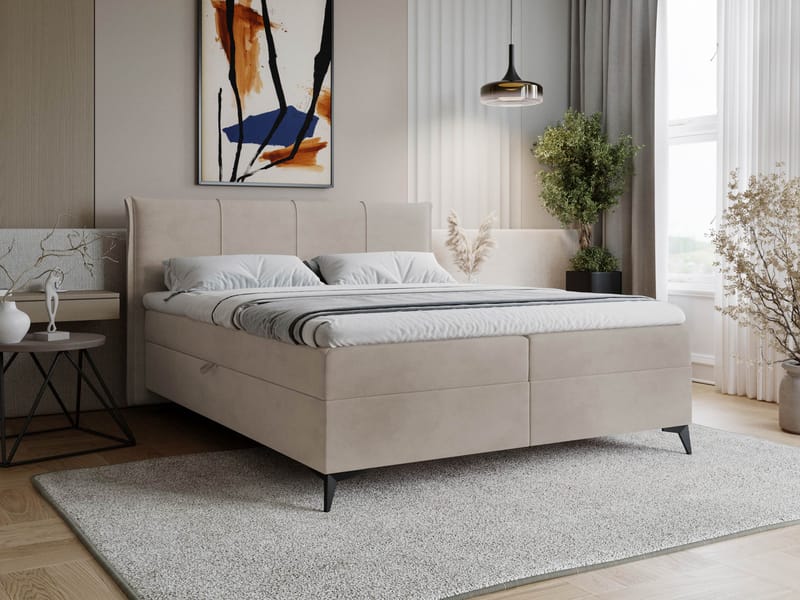 Florizel Sengepakke Kontinentalseng 140x200 cm - Beige - Møbler - Senger - Komplett sengepakke