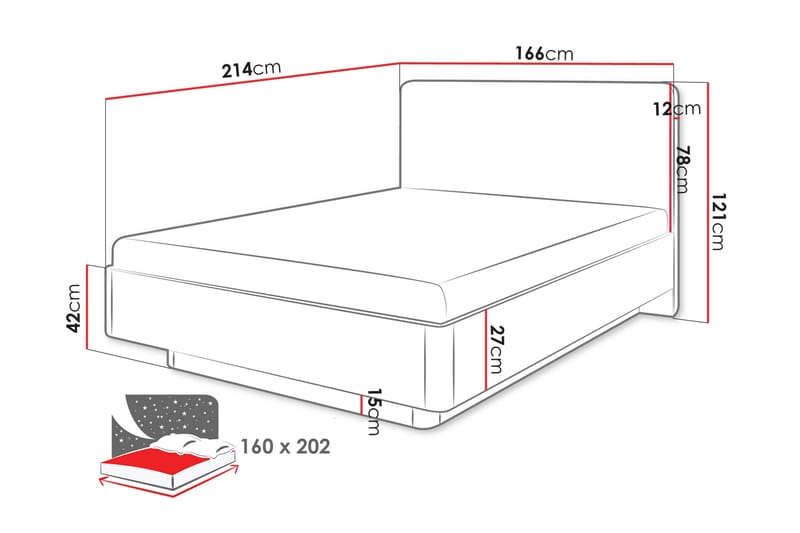 Forba Sengeramme - Beige - Møbler - Senger - Sengeramme & sengestamme