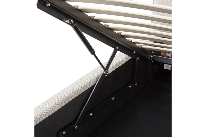 Förvaringssäng Beige 160x200 - Møbler - Senger - Sengeramme & sengestamme