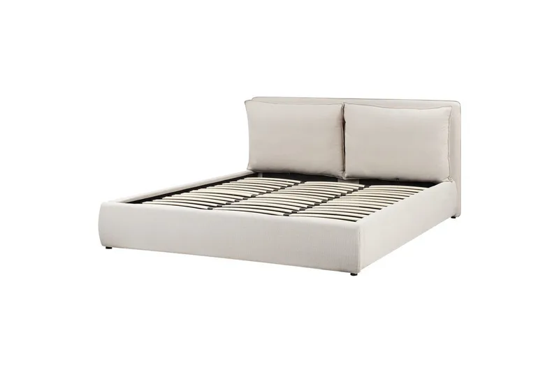 Förvaringssäng Beige 160x200 - Møbler - Senger - Sengeramme & sengestamme