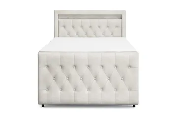 Franco Light komplett sengesett med oppbevaring LED-belysning 120x200 cm