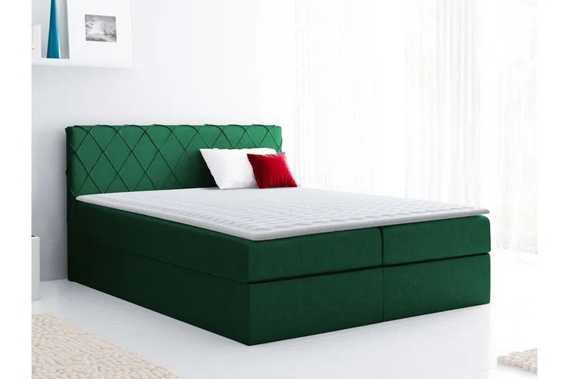 Gabin Sengpakke Kontinentalseng 160x200 cm - Grønn - Møbler - Senger - Komplett sengepakke